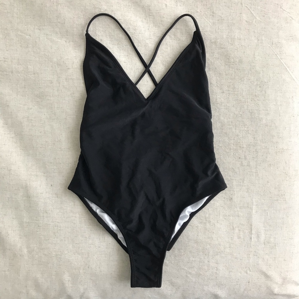ZAFUL One-piece Lace-up Rushed Bathing Suit